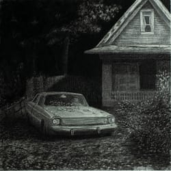 Lost Memory - Charcoal drawing on paper by José F. Esquivel | 2025 | Contemporary psychological realism