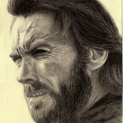 The Good - Graphite drawing on paper by José F. Esquivel | 2022 | Contemporary portrait drawing